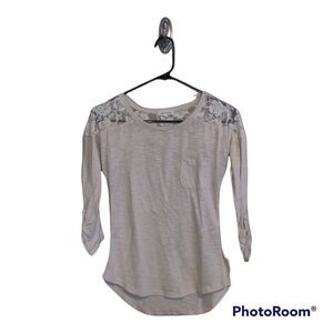 Paper + Tee 3/4 Sleeve Top